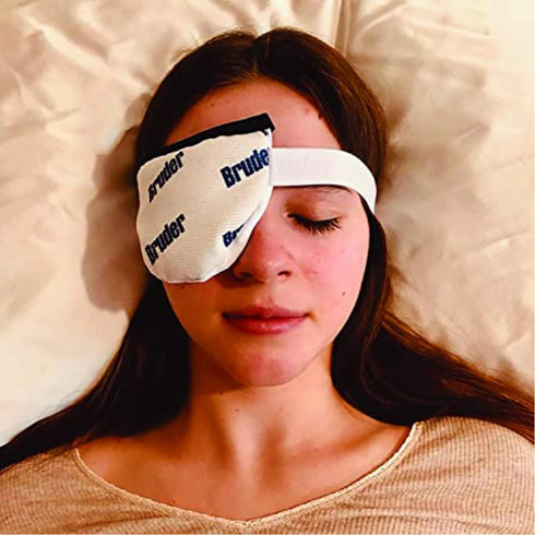 Bruder Moist Heat Eye Compress - Microwave Activated, Fast Acting Relief for Styes and Eye Irritation, Single Eye