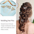 Unicra Bride Wedding Crystal Hair Pins, Flower Bridal Hair Pieces, Wedding Accessories for Women, Pack of 3