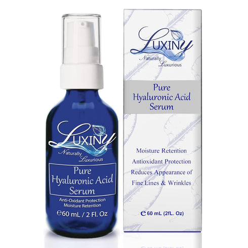 Pure Hyaluronic Acid Serum for Face 2oz (DOUBLE SIZE), Anti-Aging Moisturizer, Natural Hydrating Serum for Daily Use