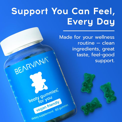 Gummies Gummy 60 Gummies BEARVANA Peach Support Womens Multivitamin | Herbal & Vitamin Supplement for Daily Wellness |