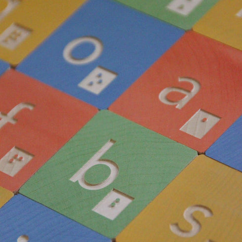 Uncle Goose Braille ABC Blocks, Made in The USA