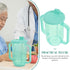 iplusmile Adult Sippy Cups, Plastic Mug with 2 Handles, Spill Proof Drinking Cups for Elderly Care