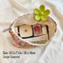STARDW Aesthetic Floral Makeup Bag Travel Toiletry Bag for Women Girls Large Cute Organizer Zipper Pouch