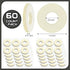 Felt Callus Pads for Feet, Adhesive Round Corn Cushions, Soft Bulk for Pain Relief, 60 Pcs