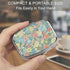KDQEP 2 Square Pill Case Small Pill Box with Mirror Pocket Compartment Vitamin Pill Medicine Case Organizer Pill
