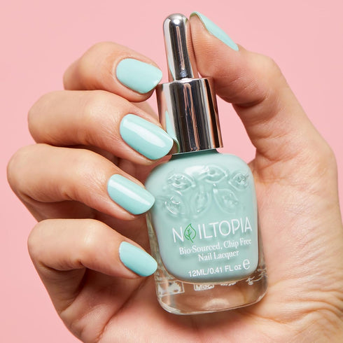 Nailtopia Bio-Sourced, Chip-Free Nail Lacquer, Fast Dry Nail Polish, Superfood-Infused - Trust The Process - 0.41 oz