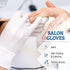 Hand-E Touch White Nitrile Disposable Gloves | Latex Free | Food Prep, Salon, Kitchen Gloves
