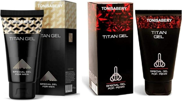 TONISABERY Tonisaberey Gel Red for Men with Original Natural Ti-tan Gel Massage Cream