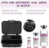 VEEVIIY 3/10/30 ml Peptide Case for Fridge, Room for Syringes and Skin Prep Wipes, Vial Holder, lid is Lined