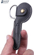 PROFESSIONAL Nose Hair Small Scissors with Leather Case (Black)