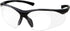 grinderPUNCH Full Lens Magnification Safety Glasses, Black Frame, Clear Lens Reading Eyewear