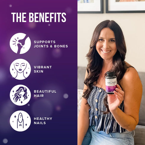 Vitauthority Multi Collagen Pills for Women and Men, High Absorption Hydrolyzed Collagen Peptides Capsules
