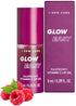 I DEW CARE Lip Oil - Glow Easy Raspberry | Tinted Lip Care with Vitamin C | Pigmented Glossy Lip Oil, 0.20 Fl Oz