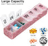 Soleebee 7 Portable Weekly Day Pill Organizer, Bling Crystal Pill Box Case, Travel Pill Planner, Pill Dispenser