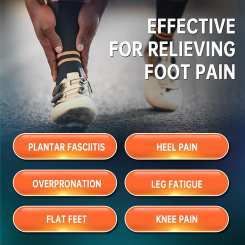PCSsole Plantar Fasciitis Relief Sport Insoles Inserts - High Arch Support for Basketball, Athletics, Running - Reduce