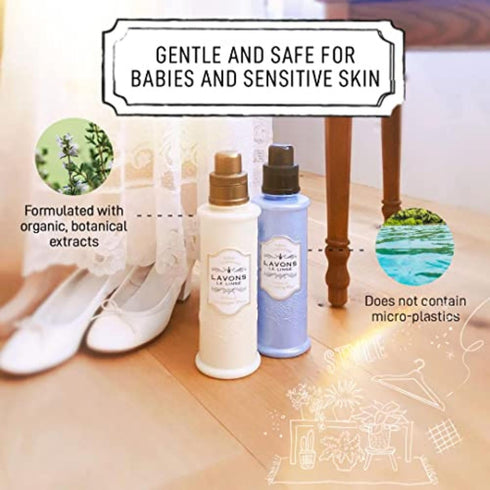 Natural & Gentle Wash Laundry Detergent, Liquid for Delicate Skin, Babies from Japan, 16.9 Fl Oz/500mL