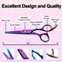 Professional Hair Cutting Shears, 6 Inch Barber Scissors, Sharp Blades for Women/Men/Kids, Rainbow