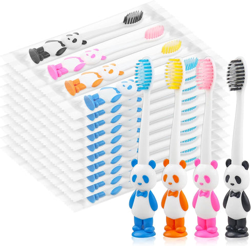 Disposable Toddler Toothbrush Kids Bulk Pack of 40,Suction Cup Bulk Children Toothbrushes