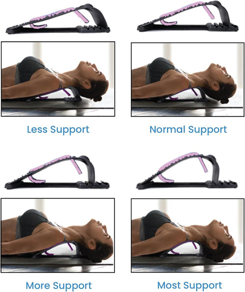 TRAKK Neck Stretcher Cervical Device with Heating Adjustable Neck & Shoulder Relaxer for Neck Pain Relief & Muscle