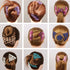 Ruihfas 2Pcs Handmade Beaded Easy Combs, Stretchable Double Combs Hair Clips for Curly Thick Wavy Hair