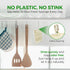 Pack 6 AIRNEX Natural Loofah Sponges for Dishes - of Plastic Free Loofah Kitchen Sponges with Cellulose Core & Cotton