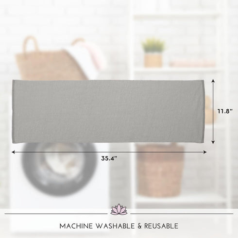 S&T INC. Back Scrubber for Shower, Exfoliating Body Scrubber or Bath Towel, Grey, 3 Pack