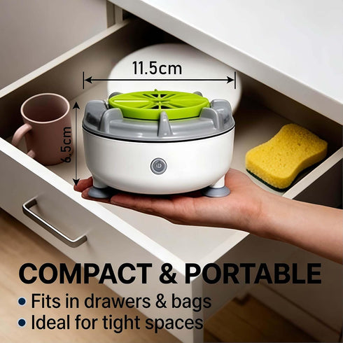 Pnawq (2pcs) Fruit Cleaner Machine, Efficient Portable Fruit and Vegetable Washers, Automatic Washer Spinner Machine