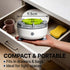 Pnawq (2pcs) Fruit Cleaner Machine, Efficient Portable Fruit and Vegetable Washers, Automatic Washer Spinner Machine