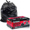 Ultrasac Heavy Duty Contractor Bags (VALUE 50 PACK/w TIES), 42 Gallon, 3 MIL Thick Large Black Garbage Trashbags