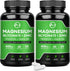 (2 Pack) Magnesium Glycinate Capsules - 400mg with Zinc, Vitamin D3 & B6, 120 Vegan Capsules for Support