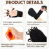 RoundFunny 2 2 Pairs Weighted Gloves for Tremors with Grip Strength Trainer Adjustable Wrist Weights for Hand