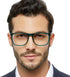 MARE AZZURO 3.5 Reading Glasses for Men, Fashion Reader Eyeglasses, Lightweight Adult Filter Glare 3.50