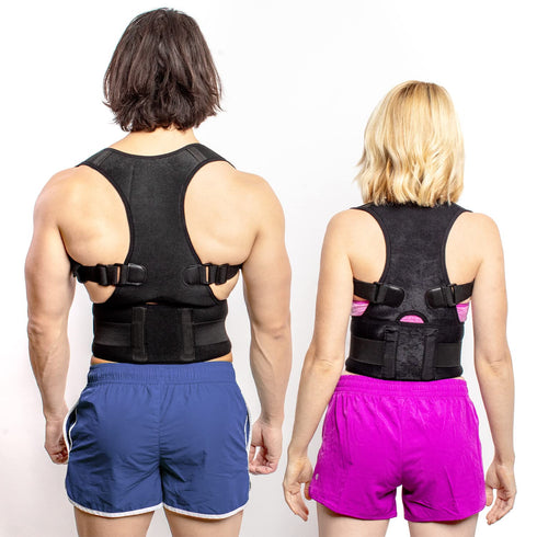 FlexGuard Posture Corrector for Men and Women, Adjustable Back Support, Medium, Pain Relief, Shoulder Straightener