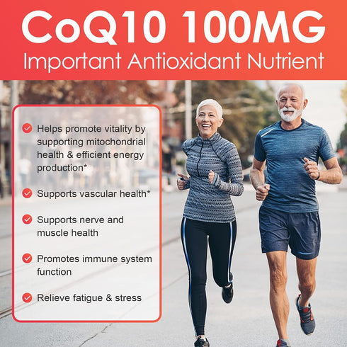 NATURE TARGET CoQ10-100mg-Softgels with 10mg PQQ - High Absorption Coenzyme-Q10 for Heart & Brain Health, 120 Servings