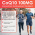 NATURE TARGET CoQ10-100mg-Softgels with 10mg PQQ - High Absorption Coenzyme-Q10 for Heart & Brain Health, 120 Servings