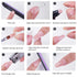 NMKL38 120Pcs Dual Forms Full Cover Nail Tips, Upper Arched Extension Mold (Mold A)