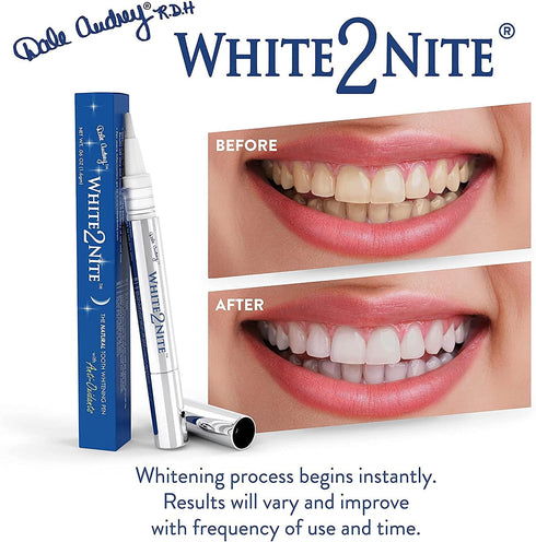 White2nite Teeth Whitening Pen | Dentist Recommended Enamel Safe Gel for Extreme Whitening | Instant Results, No
