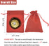 20pcs Burlap Bags with Drawstring - 2.7x3.5 Inch Red Jute Gift Bag Bulk for Christmas Wedding Party Favors