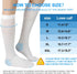 Zilaimi 2 15-20mmHg Pairs Medical Grade TED Hose Compression Stockings for Women & Men, Knee-High Anti Embolism