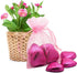 100Pcs Pink Organza Bags, 3x4 inch Small Mesh Gift Bags, Drawstring Baby Shower Favor Bag for Jewelry