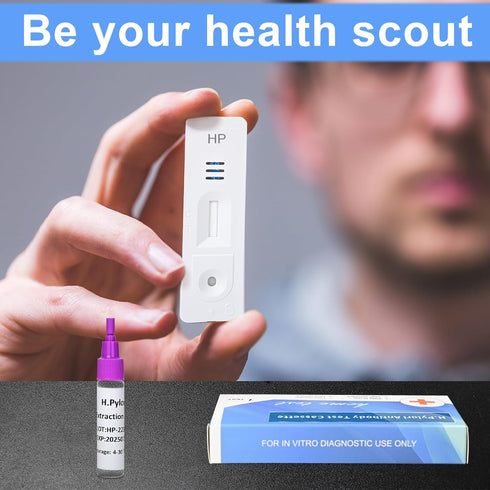 Helicobacter Pylori Stool Test Kits, 2 Tests, Quick Home Testing, Highly Accurate