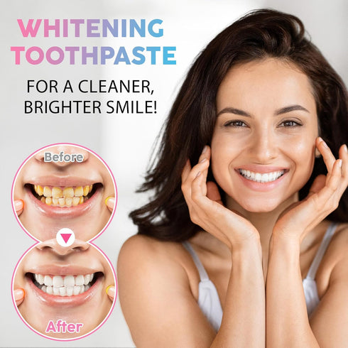 PULLING OIL 2 Pack, 3.8Oz Niacinamide Whitening Toothpaste Niacinamide Toothpaste, Freshening Breath & Deep Gentle