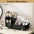 Large Spinning Makeup Organizer for Vanity, Rotating Cosmetic Storage with Brush Holder, Countertop Makeup Display