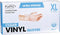 ForPro Disposable Vinyl Gloves, Clear, Industrial Grade, Powder-Free, Latex-Free, 100-Count, X-Large