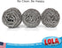 Lola Products Stainless Steel Scouring Pad, 18 Grams, Curled Flat Wire for Cookware Cleaning, 1 Pack
