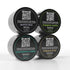 Men's Premium Hair Styling Sample Pack - Four 0.25oz Samples of Matte Wax, Forming Paste, Thickening Fiber, Pomade