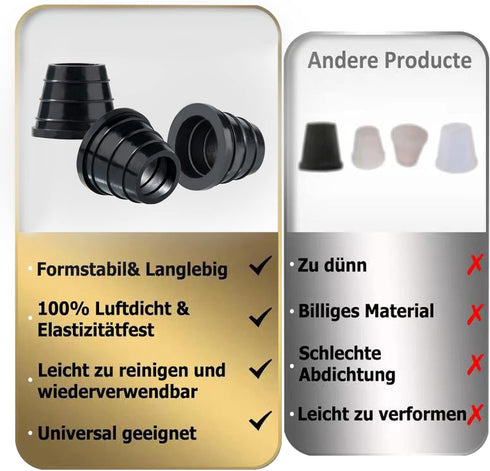 10 Pcs Hookah Grommet, Thick Silicone Rubber Grommet for Ceramic, Clay Bowls, Black