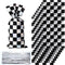 Blulu 100 Pieces Cellophane Car Candy Bags, Black White Checkered Racing Treat Bags, Plastic Race Gift Goodie Sack for
