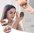 FEISEDY Contact Lens Case, Portable Fashion Contacts Lens Box with Mirror, Tweezers Remover Tool & Solution Bottle for