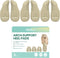 Welnove Arch Support Inserts for Plantar Fasciitis - Self Adhesive Gel Arch Supports for Flat Feet and Foot Pain Relief